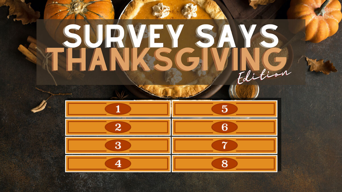 Survey Says Thanksgiving Edition image number null